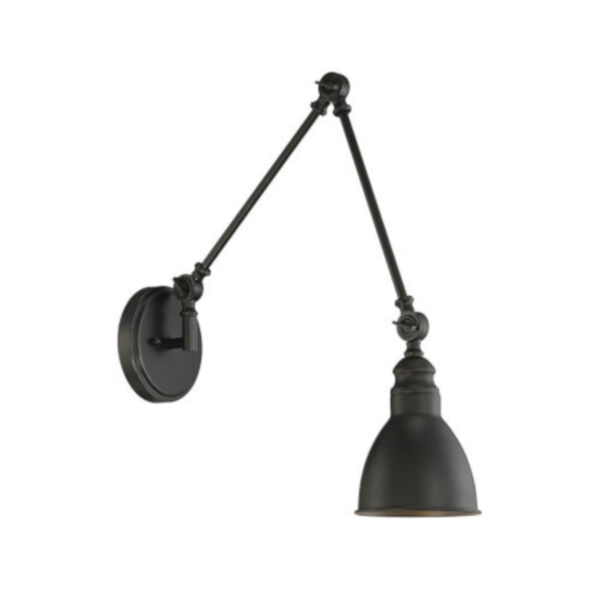 Knox Matte Black One-Light Wall Sconce, image 2