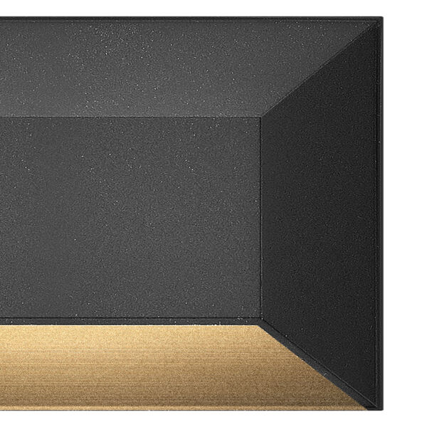 Nuvi Black Medium Rectangular LED Deck Sconce, image 3