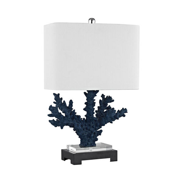 Cape Sable Navy Blue and Black One-Light Table Lamp, image 1