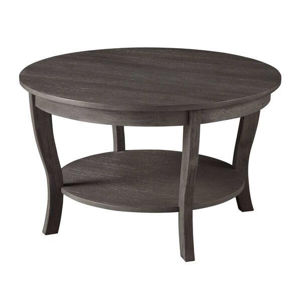 American Heritage Round Coffee Table in Dark Gray, image 1