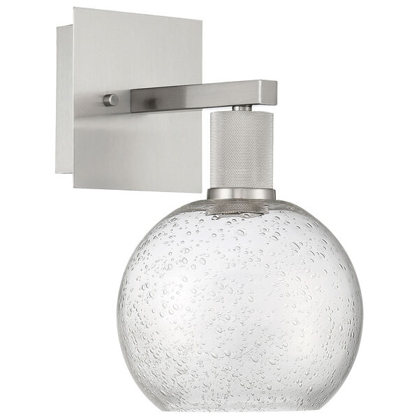 Port Nine Silver Globe Outdoor Intergrated LED Wall Sconce with Clear Glass, image 6