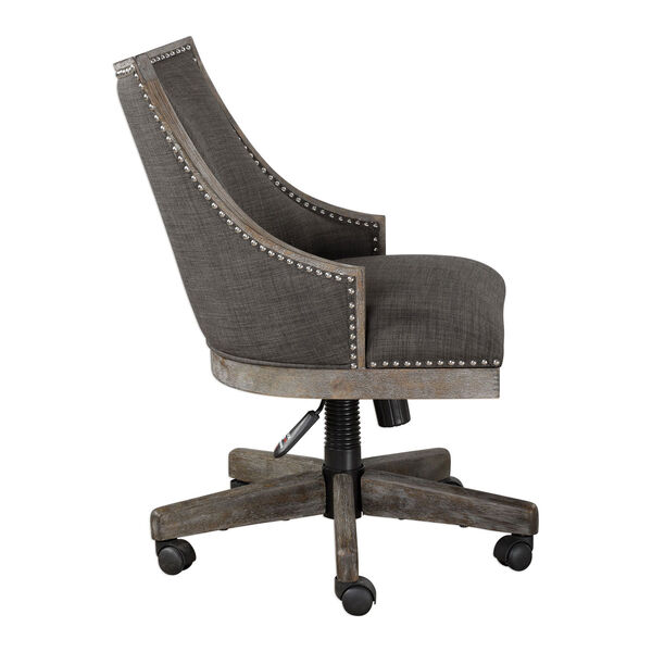 Aidrian Charcoal Desk Chair, image 4