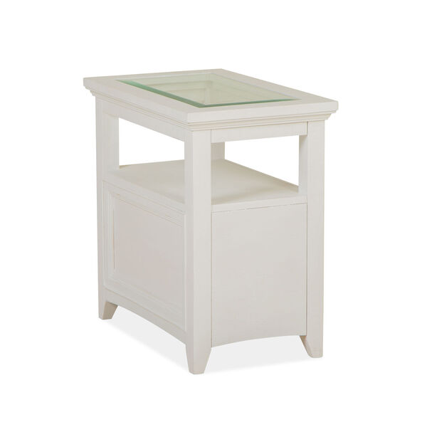 Heron Cove Chalk White Chairside End Table, image 3