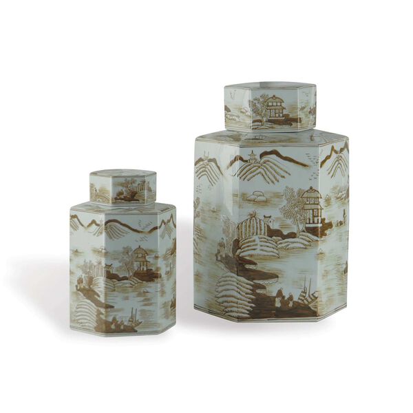 Canton Brown Decorative Jar, image 2