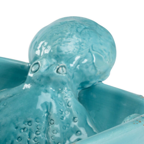 Aqua Blue  Octopus Garden Bowl, image 2