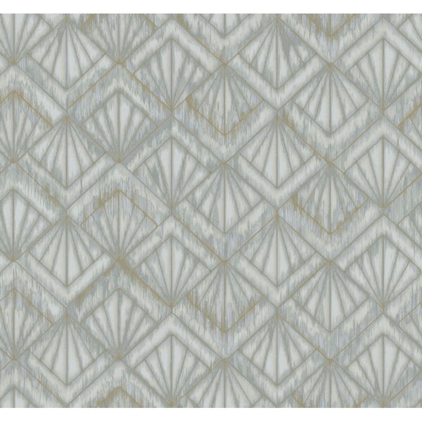 Candice Olson Modern Nature 2nd Edition Blue and Gray Modern Shell Wallpaper, image 2