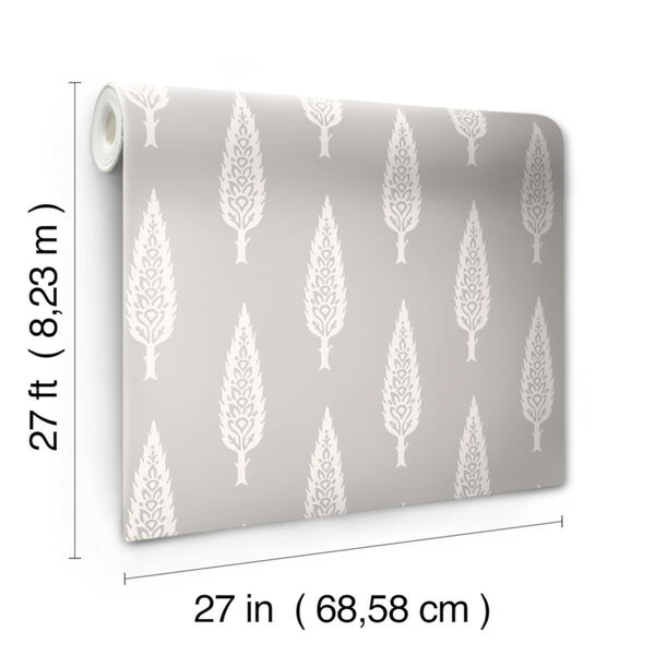 Silhouettes Gray Juniper Tree Wallpaper, image 3