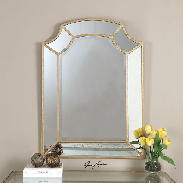 Francoli Gold Arch Mirror, image 1