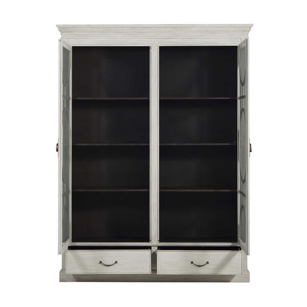 Rhett Sesame White and Satin Black 66-Inch Cabinet, image 4