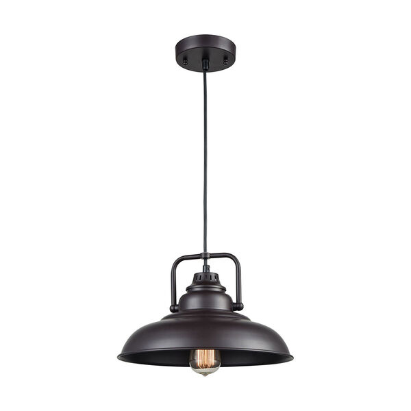 Afton Oil Rubbed Bronze One-Light Pendant, image 1