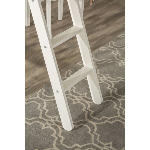 Pulse White Twin Loft Bed With Chair, image 6