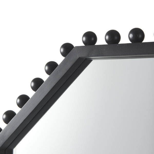 Torquay Black Octagonal Wall Mirror, image 3