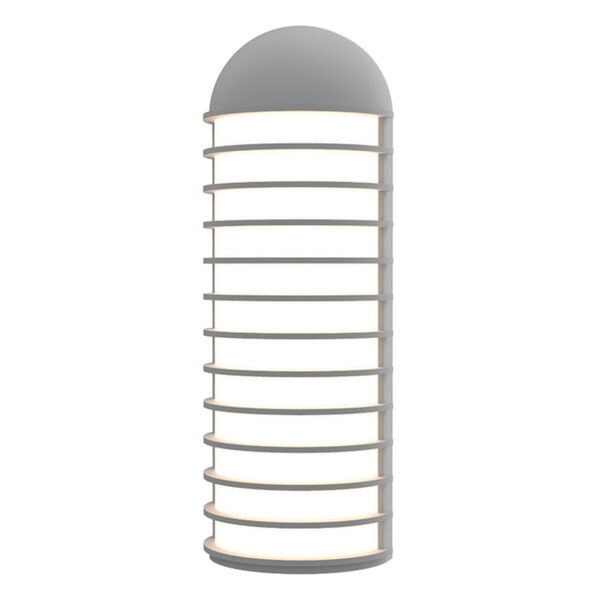 Lighthouse Textured Gray LED Sconce, image 1