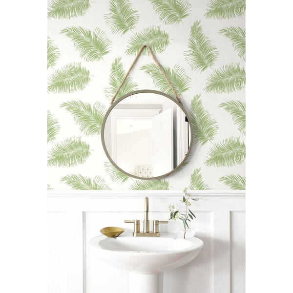 Lillian August Luxe Haven Green Tossed Palm Peel and Stick Wallpaper, image 3
