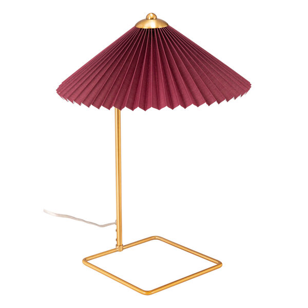 Charo Red and Gold One-Light Table Lamp, image 5
