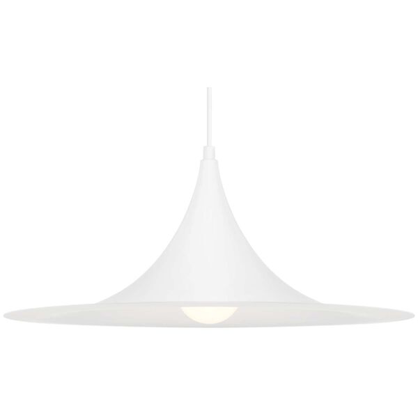 Costa Matte White 19-Inch LED Pendant, image 4