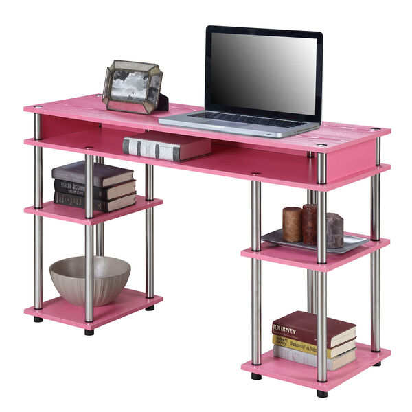 Designs2Go Pink No Tools Student Desk, image 4