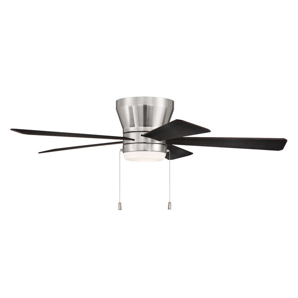 Merit Brushed Polished Nickel 52-Inch LED Ceiling Fan, image 2