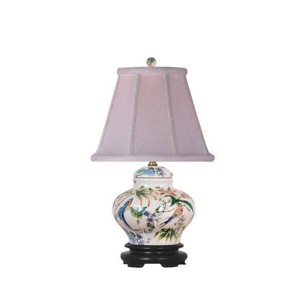Porcelain Ware One-Light Multicolor Jar Lamp, image 1