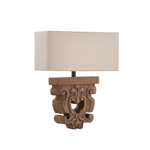 Crew Brown One-Light Plug-in Wall Sconce, image 1