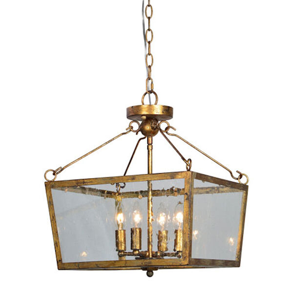 Willow Old World Gold Four-Light Chandelier, image 1