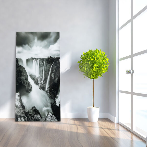 The Falls Frameless Free Floating Tempered Glass Wall Art, image 1