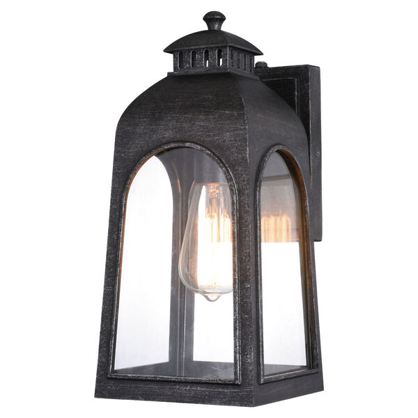Pilsen Brushed Charcoal One-Light Outdoor Wall Sconce, image 1