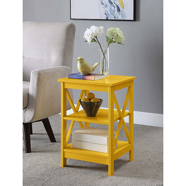 Oxford Yellow End Table, image 3