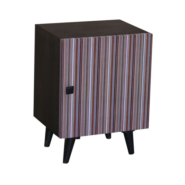 Outbound Black Nightstand with One Cabinet, image 3