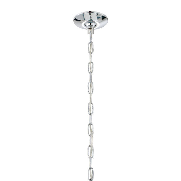 Candace Polished Chrome 28-Inch 12-Light Hand Cut Crystal Chandelier, image 4