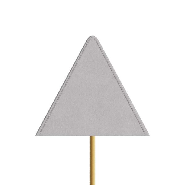 Tyson Antique Brass White Leather White Marble One-Light  Floor Lamp, image 6