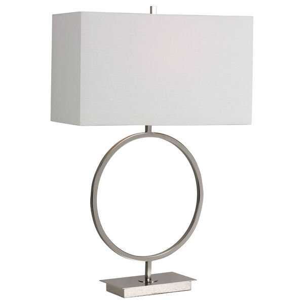 Loring Polished Nickel 29-Inch One-Light Table Lamp, image 1