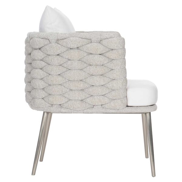 Santa Cruz Nordic Gray Silver Mist Outdoor Arm Chair, image 2