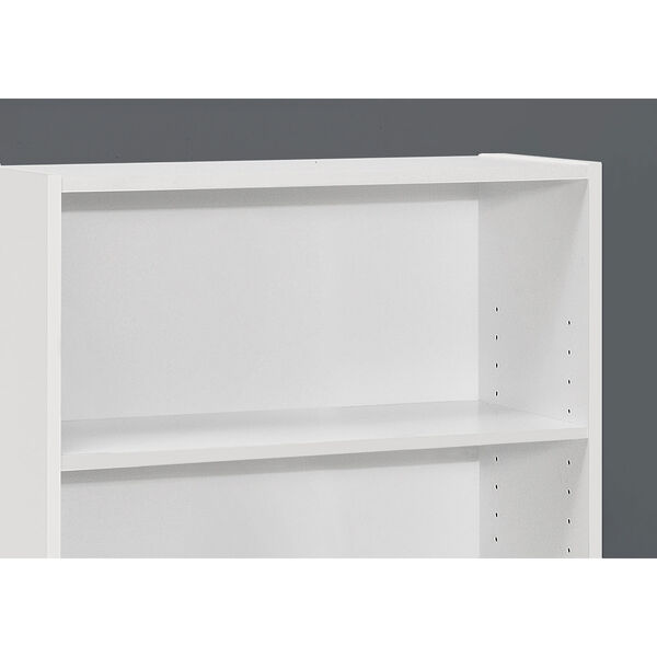 25 Inch Three Shelves Bookcase Bellacor, White Three Shelf Bookcase