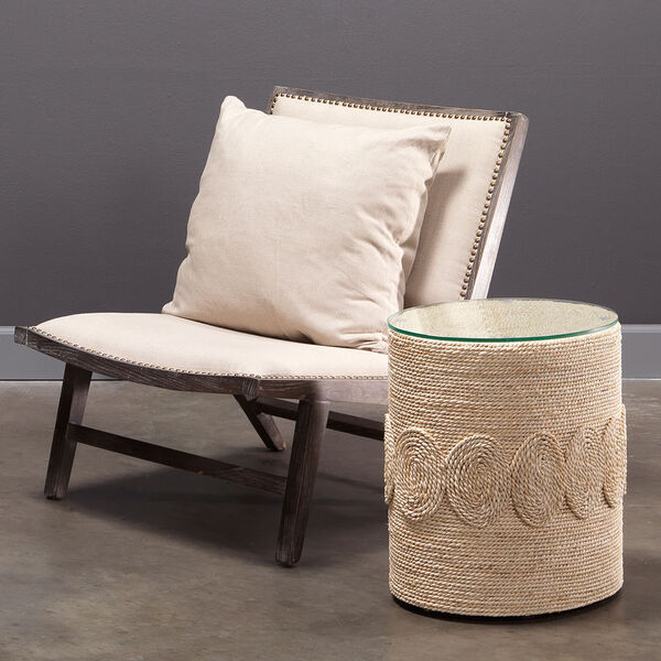 Barbados Natural Oval Side Table, image 2