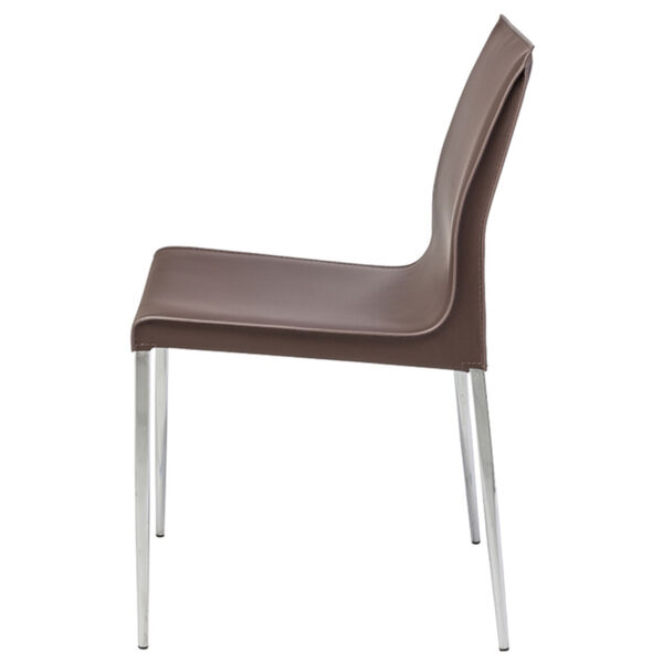 Colter Dark Brown and Silver Dining Chair, image 3