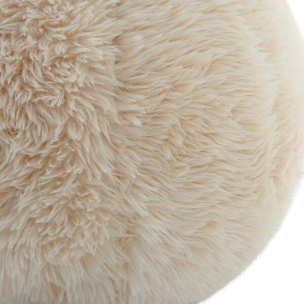 Abide Cream Ball Sheepskin Pillow, Set Of Two, image 3