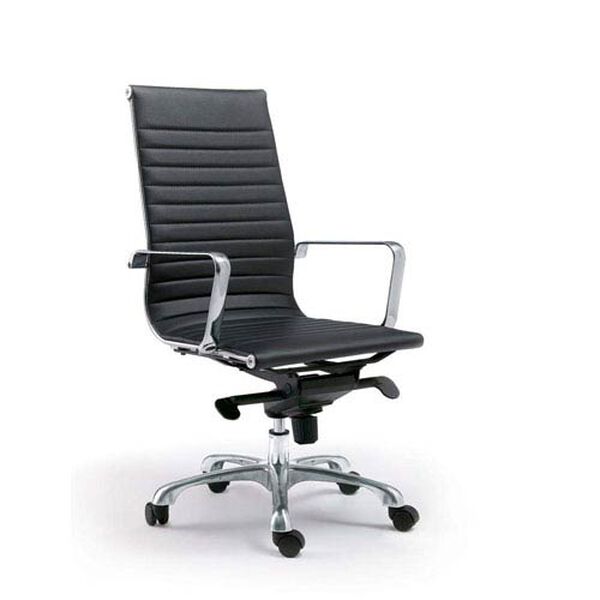 Omega High Back Black Office Chair, image 1