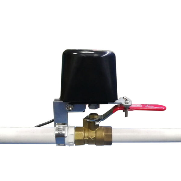 Black and White Smart Wi-Fi Water Leak Sensor and Valve Kit, image 6