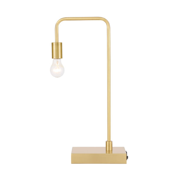 Marceline Brushed Brass 11-Inch One-Light Table Lamp, image 1