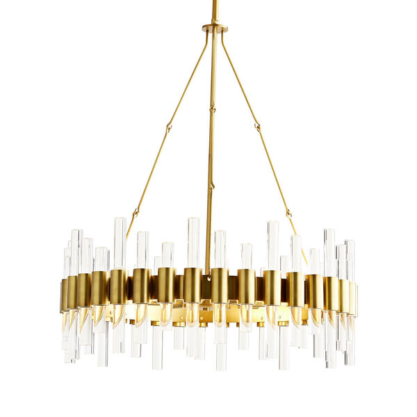 Haskell Gold Eight-Light Chandelier, image 2