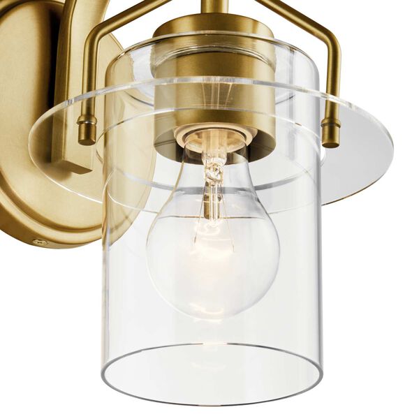 Everett Brushed Brass One-Light Wall Sconce, image 2