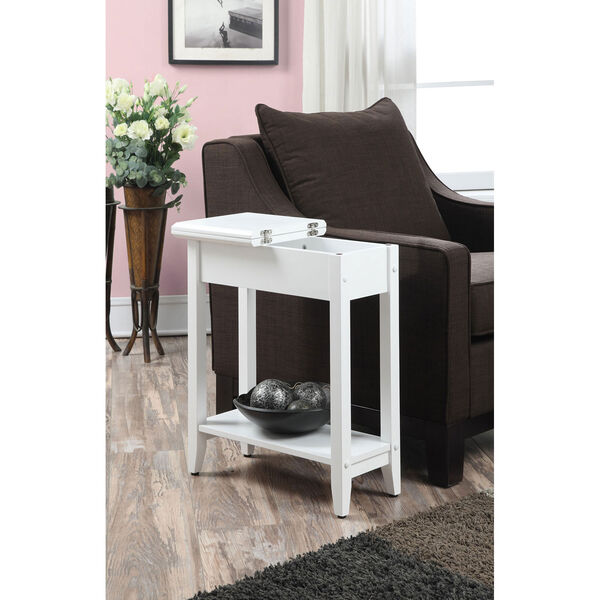 American Heritage White End Table, image 1