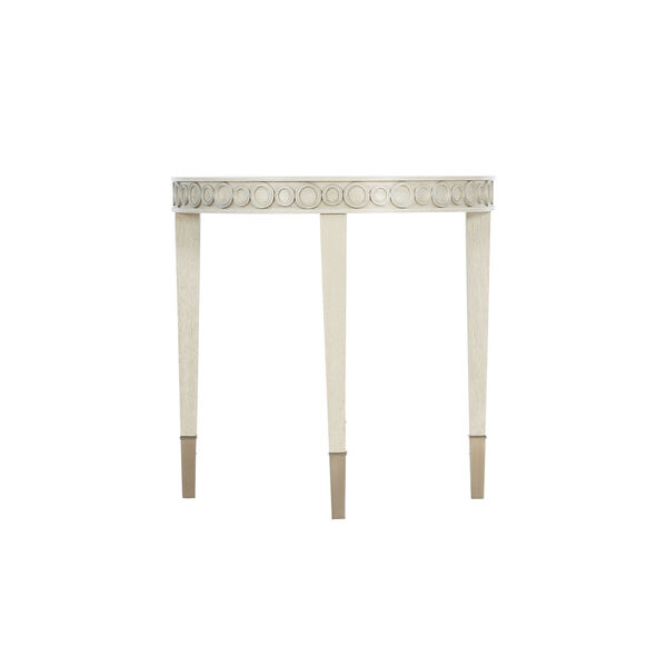 Allure Silver Mist Round End Table, image 1