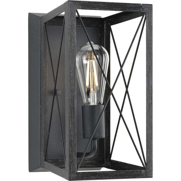 P710012-031: Briarwood Textured Black One-Light Wall Sconce, image 1