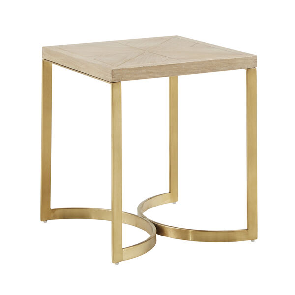 Collin Natural and Gold End Table, image 1