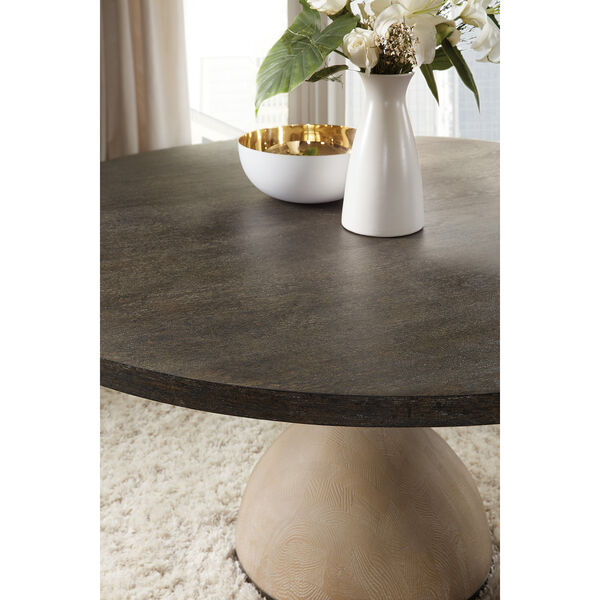 Furniture Miramar Point Reyes, 60 Round Dark Wood Table
