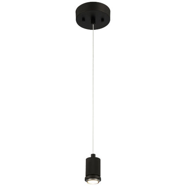 Port Nine Black Outdoor Intergrated LED Pendant with Clear Glass, image 3
