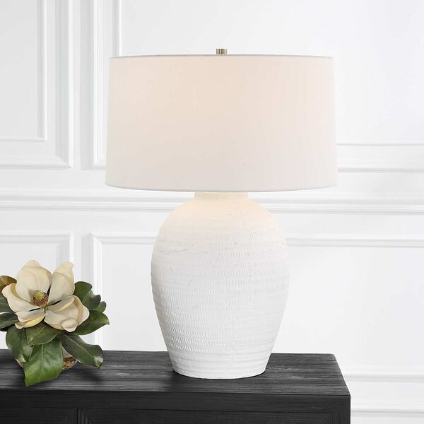 Reyna Chalk White One-Light Table Lamp, image 2