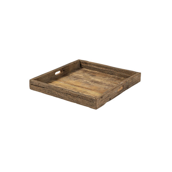 Carson Brown Small Reclaimed Wood Tray, image 1